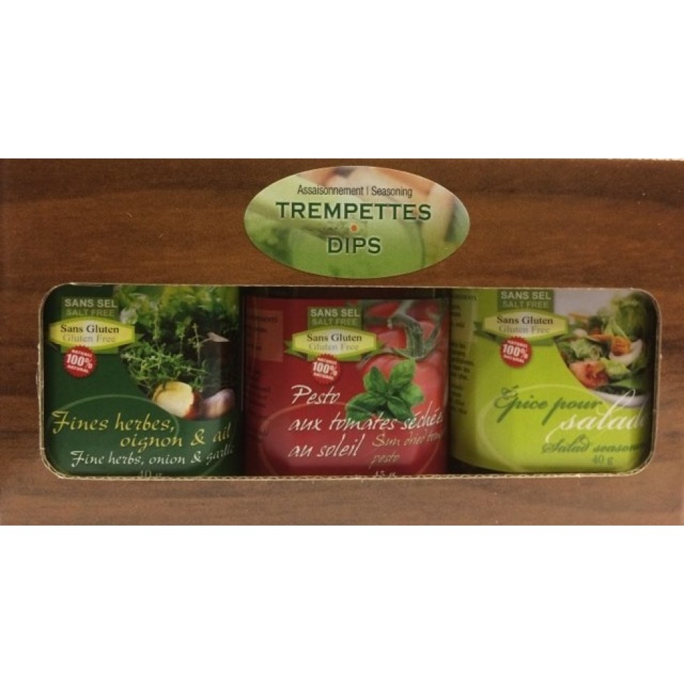 Coffret cadeau pour trempettes