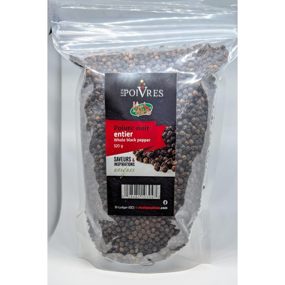 Poivre noir entier 520g